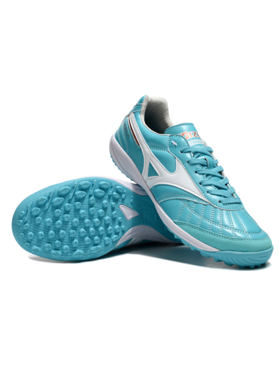 Men's Mizuno Morelia Neo 4 TF Artificial Turf Low-Tops Football Shoes - Jade/White/Red