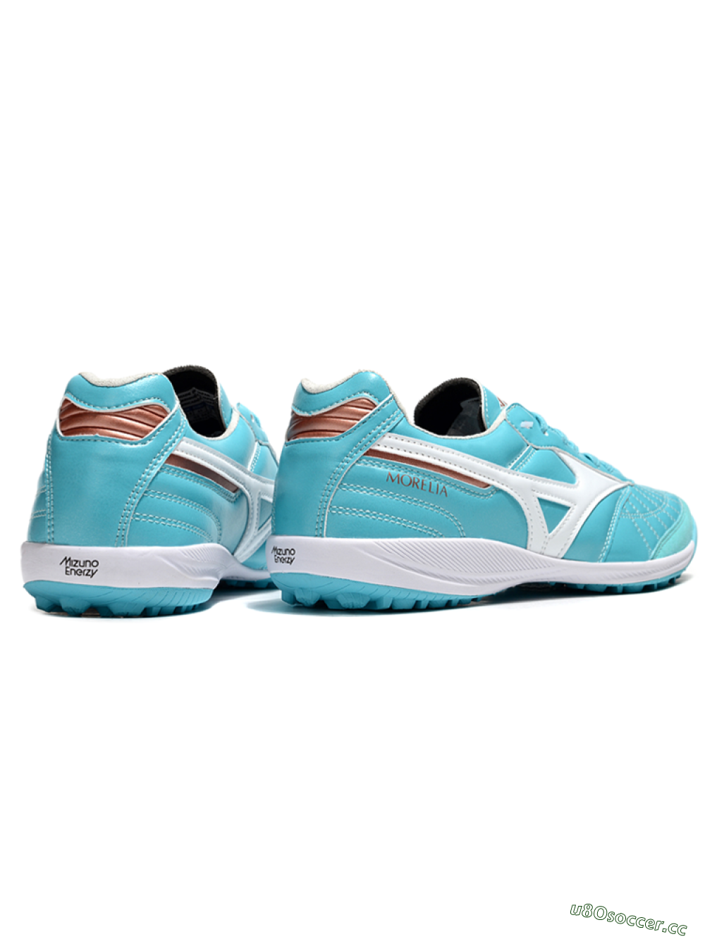 Men's Mizuno Morelia Neo 4 TF Artificial Turf Low-Tops Football Shoes - Jade/White/Red 6