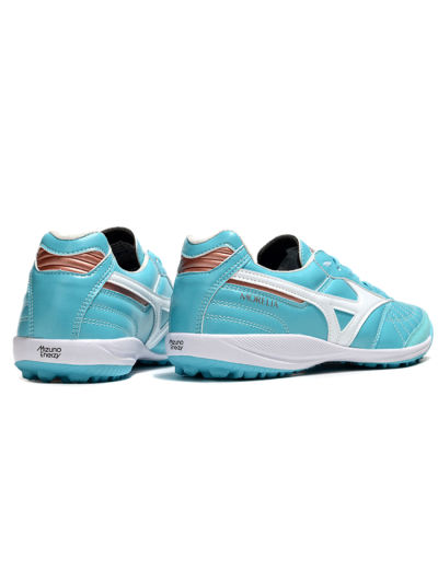 Men's Mizuno Morelia Neo 4 TF Artificial Turf Low-Tops Football Shoes - Jade/White/Red