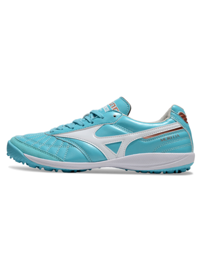 Men's Mizuno Morelia Neo 4 TF Artificial Turf Low-Tops Football Shoes - Jade/White/Red