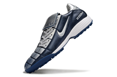 Men's Nike Air Zoom Total 90 III TF Artificial Turf Low-Tops Football Shoes - Blue/Silver/White