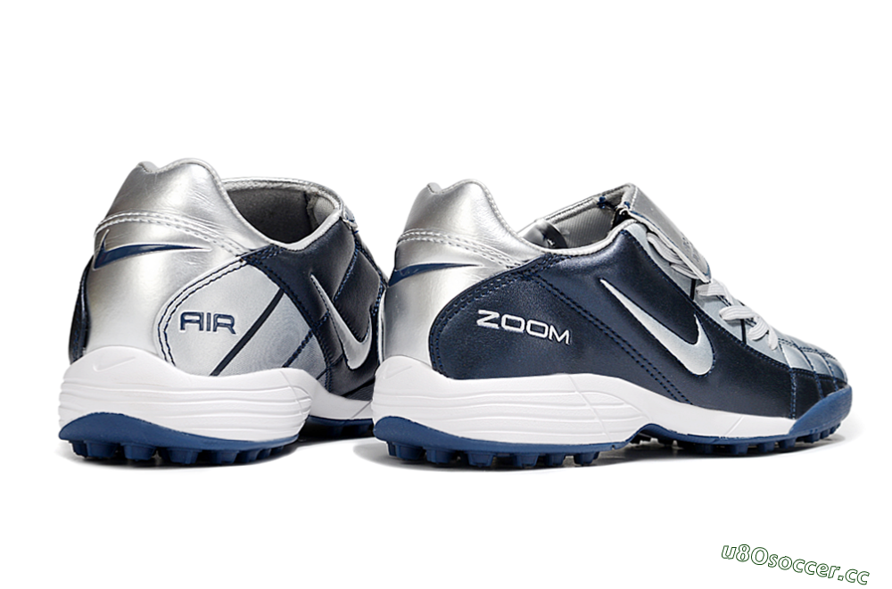 Men's Nike Air Zoom Total 90 III TF Artificial Turf Low-Tops Football Shoes - Blue/Silver/White 6
