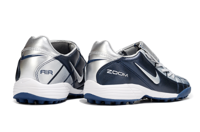 Men's Nike Air Zoom Total 90 III TF Artificial Turf Low-Tops Football Shoes - Blue/Silver/White