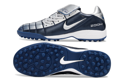 Men's Nike Air Zoom Total 90 III TF Artificial Turf Low-Tops Football Shoes - Blue/Silver/White