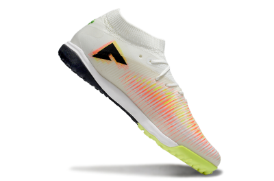 Men's Puma Future 8 Ultimate TF Artificial Turf Low-Tops Football Shoes - Beige/Red/Yellow