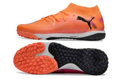 Men's Puma Future 8 Ultimate TF Artificial Turf Low-Tops Football Shoes - Red/Black/White