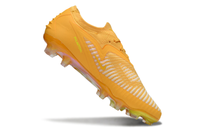 Men's Nike Phantom 6 Elite FG Firm Ground Low-Tops Football Boots - Yellow/White/Gold