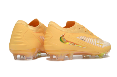 Men's Nike Phantom 6 Elite FG Firm Ground Low-Tops Football Boots - Yellow/White/Gold