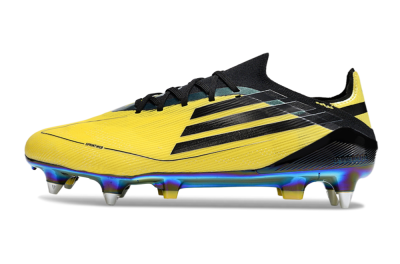 Men's Adidas F50 Elite SG Soft Ground Low-Tops Football Boots - Yellow/Black/Gold