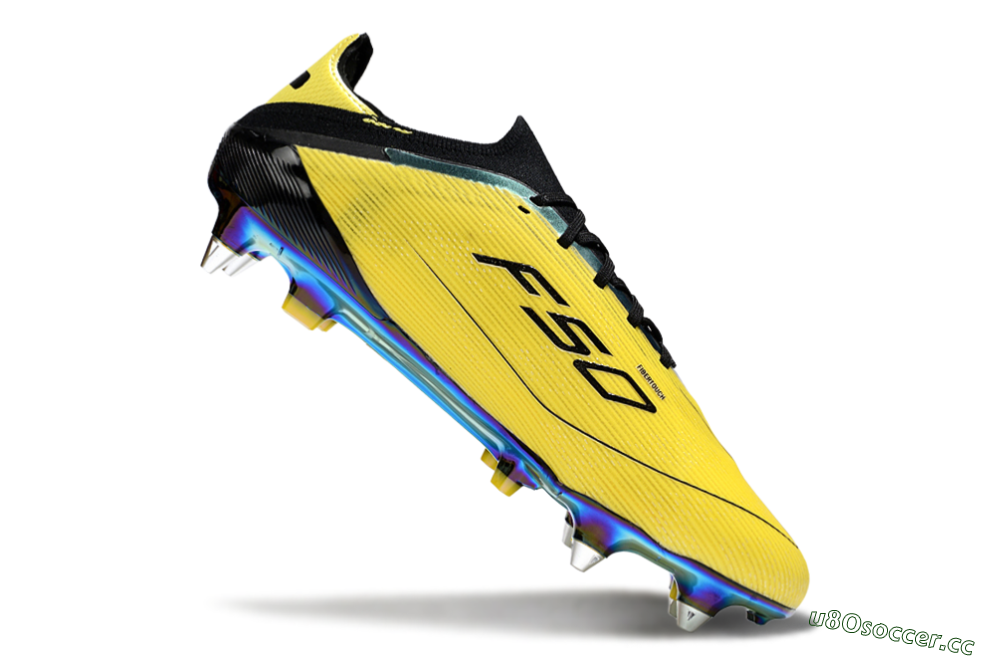 Men's Adidas F50 Elite SG Soft Ground Low-Tops Football Boots - Yellow/Black/Gold 3