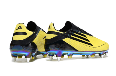Men's Adidas F50 Elite SG Soft Ground Low-Tops Football Boots - Yellow/Black/Gold
