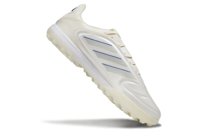 Men's Adidas Copa Pure 3 TF Artificial Turf Low-Tops Football Shoes - Beige/Blue/White