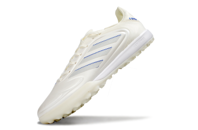 Men's Adidas Copa Pure 3 TF Artificial Turf Low-Tops Football Shoes - Beige/Blue/White