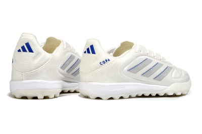 Men's Adidas Copa Pure 3 TF Artificial Turf Low-Tops Football Shoes - Beige/Blue/White