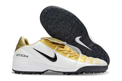 Men's Nike Total 90 III TF Artificial Turf Low-Tops Football Shoes - Gold/Beige/Black