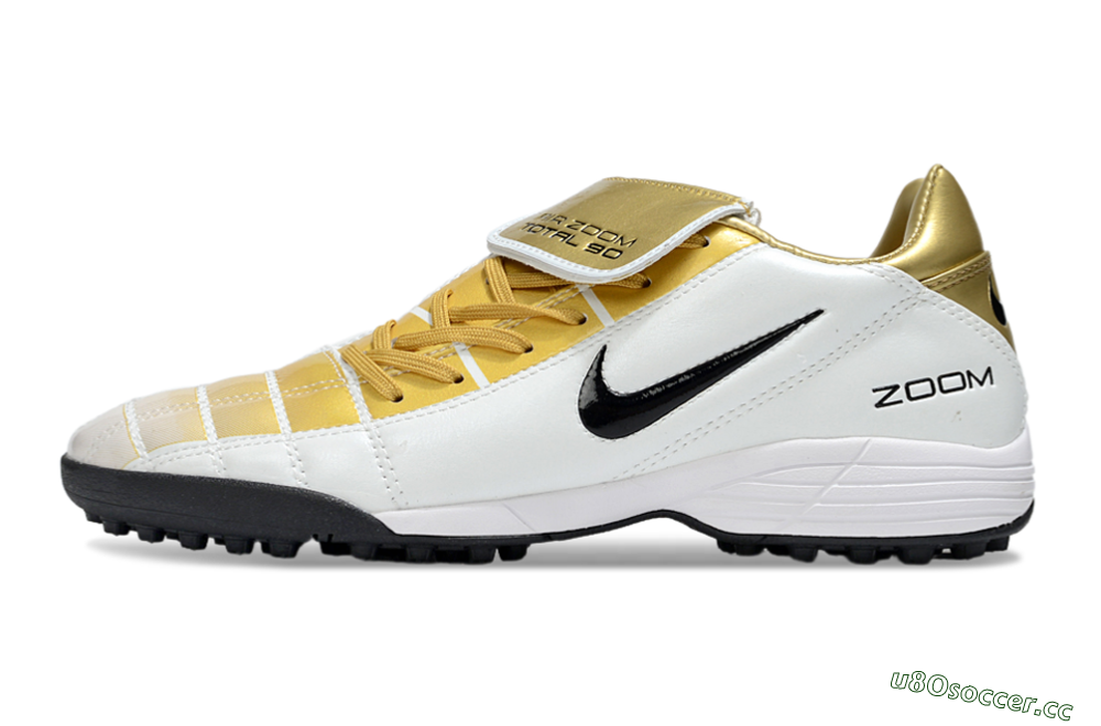 Men's Nike Total 90 III TF Artificial Turf Low-Tops Football Shoes - Gold/Beige/Black 0