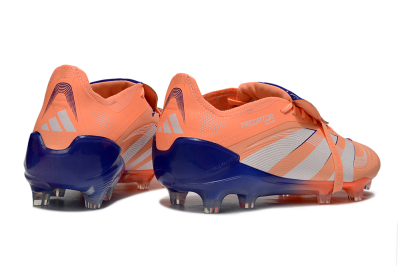 Men's Adidas Predator Elite 25 Foldover Tongue FG Firm Ground Low-Tops Football Boots - Orange/Purple/Blue