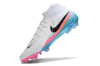 Men's Nike Phantom Luna Elite FG Firm Ground Low-Tops Football Boots - White/Red/Blue