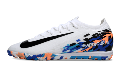 Unisex Nike Air Zoom Mercurial Vapor 16 Elite TF Artificial Turf Low-Tops Football Shoes - White/Black/Orange