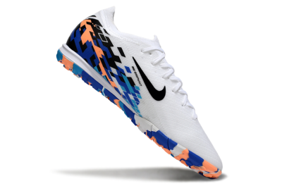 Unisex Nike Air Zoom Mercurial Vapor 16 Elite TF Artificial Turf Low-Tops Football Shoes - White/Black/Orange