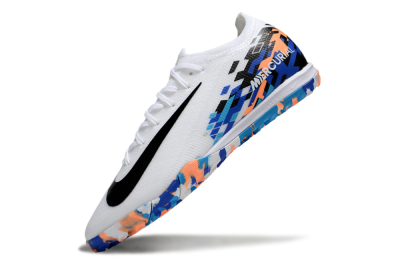 Unisex Nike Air Zoom Mercurial Vapor 16 Elite TF Artificial Turf Low-Tops Football Shoes - White/Black/Orange