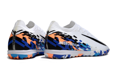 Unisex Nike Air Zoom Mercurial Vapor 16 Elite TF Artificial Turf Low-Tops Football Shoes - White/Black/Orange