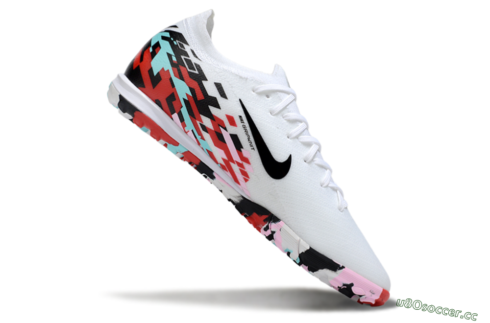 Unisex Nike Air Zoom Mercurial Vapor 16 Elite TF Artificial Turf Low-Tops Football Shoes - White/Black/Red 4