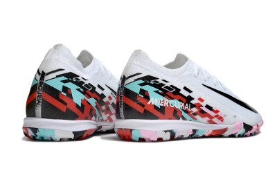 Unisex Nike Air Zoom Mercurial Vapor 16 Elite TF Artificial Turf Low-Tops Football Shoes - White/Black/Red