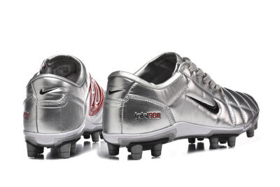 Men's Nike Total 90 III FG Firm Ground Low-Tops Football Boots - Silver/Black
