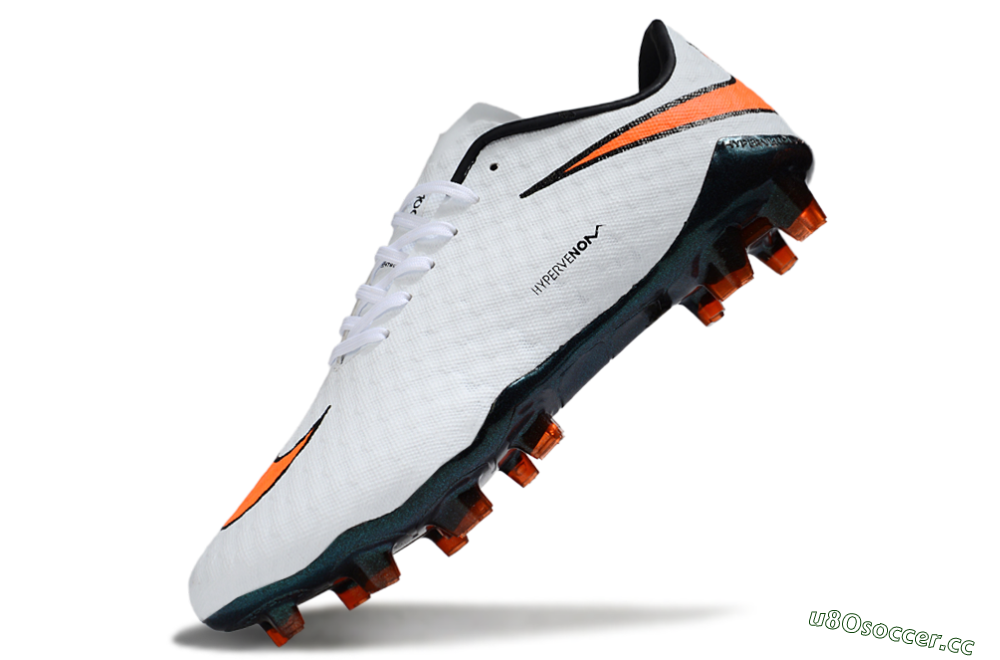 Men's Nike Hypervenom Phantom RGN SE FG Firm Ground Low-Tops Football Boots - White/Orange/Black 5