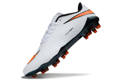 Men's Nike Hypervenom Phantom RGN SE FG Firm Ground Low-Tops Football Boots - White/Orange/Black
