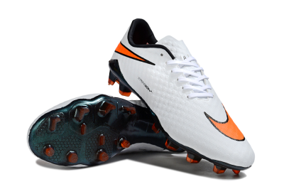 Men's Nike Hypervenom Phantom RGN SE FG Firm Ground Low-Tops Football Boots - White/Orange/Black