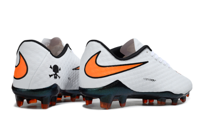 Men's Nike Hypervenom Phantom RGN SE FG Firm Ground Low-Tops Football Boots - White/Orange/Black