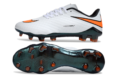 Men's Nike Hypervenom Phantom RGN SE FG Firm Ground Low-Tops Football Boots - White/Orange/Black