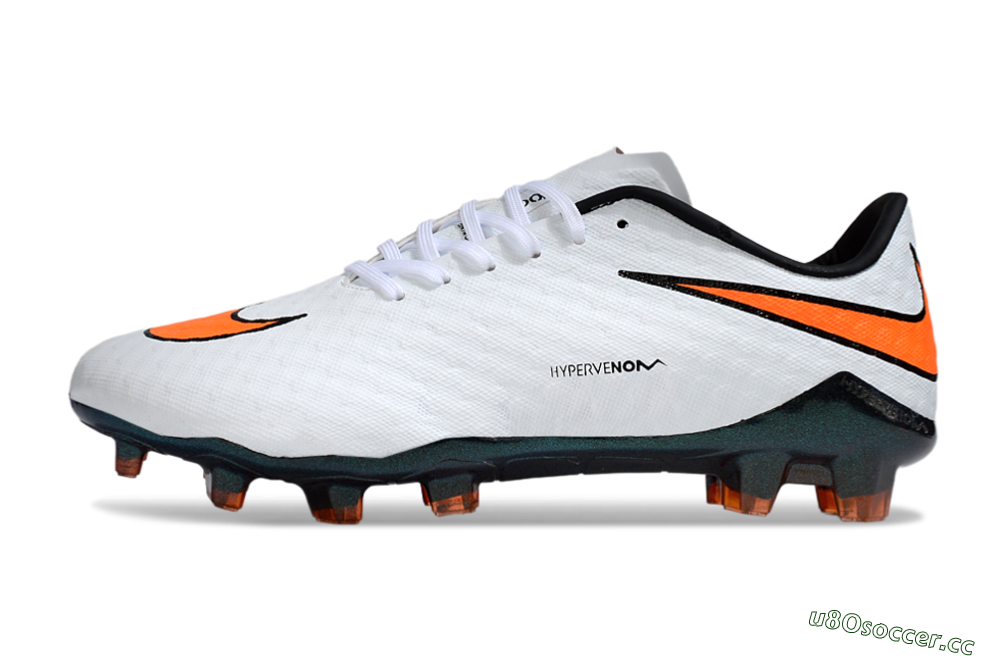 Men's Nike Hypervenom Phantom RGN SE FG Firm Ground Low-Tops Football Boots - White/Orange/Black 0