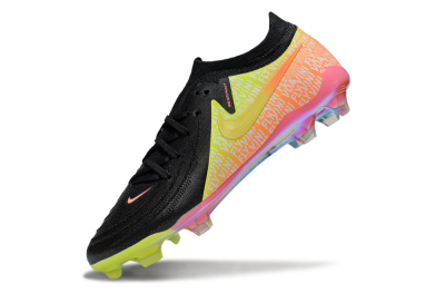 Men's Nike Phantom GX 2 Elite FG Firm Ground Low-Tops Football Boots - Black/Yellow/Orange