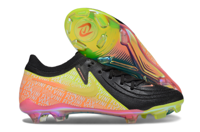 Men's Nike Phantom GX 2 Elite FG Firm Ground Low-Tops Football Boots - Black/Yellow/Orange