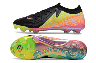 Men's Nike Phantom GX 2 Elite FG Firm Ground Low-Tops Football Boots - Black/Yellow/Orange