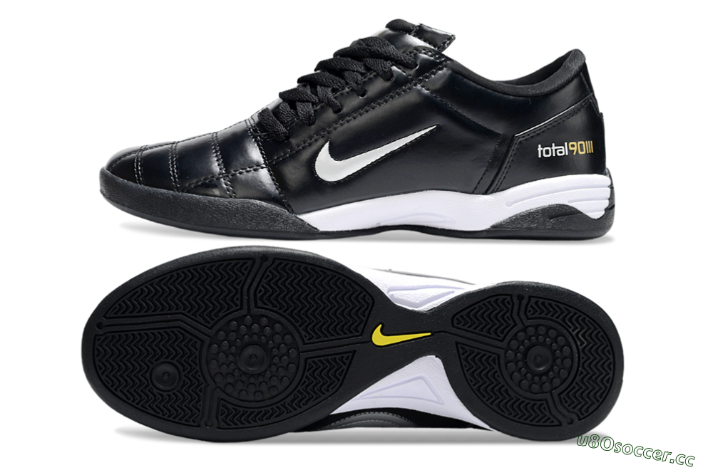 Unisex Nike Total 90 III IC Indoor & Futsal Low-Tops Football Shoes - Black/White 1