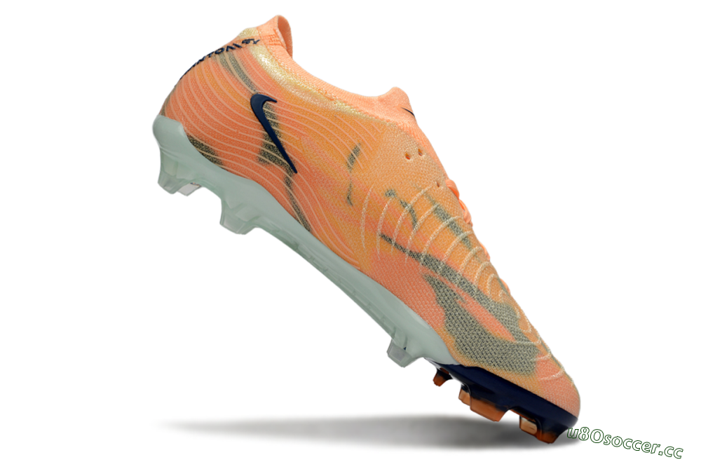 Men's Nike Phantom GX 2 Elite FG Firm Ground Low-Tops Football Boots - Orange/Blue/Jade 4