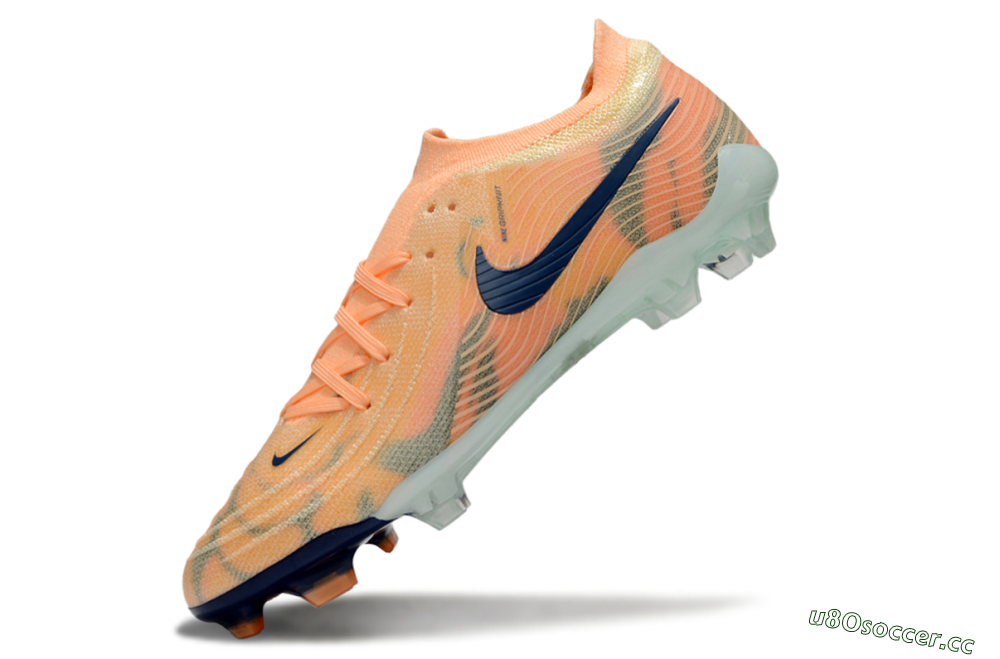 Men's Nike Phantom GX 2 Elite FG Firm Ground Low-Tops Football Boots - Orange/Blue/Jade 5