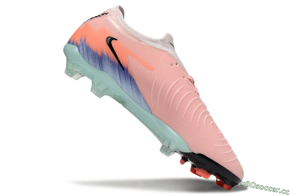 Men's Nike Phantom GX 2 Elite FG Firm Ground Low-Tops Football Boots - Pink/Black/Jade 4