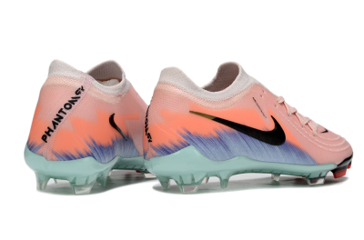 Men's Nike Phantom GX 2 Elite FG Firm Ground Low-Tops Football Boots - Pink/Black/Jade