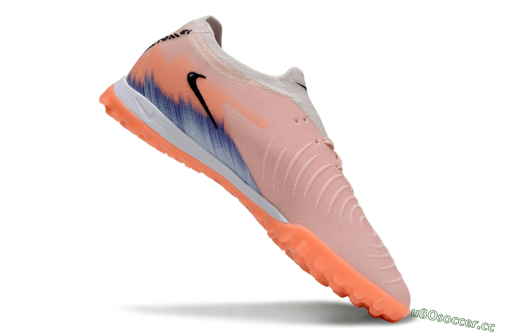 Men's Nike Phantom GX 2 Elite TF Artificial Turf Low-Tops Football Shoes - Pink/Black/Jade 4