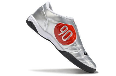 Unisex Nike Total 90 III IC Indoor & Futsal Low-Tops Football Shoes - Silver/Black