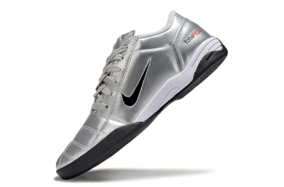 Unisex Nike Total 90 III IC Indoor & Futsal Low-Tops Football Shoes - Silver/Black
