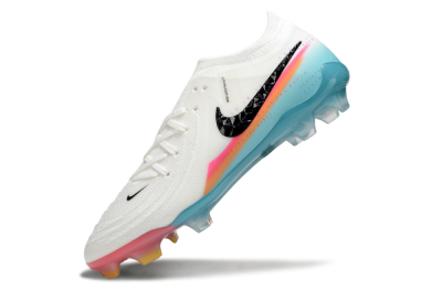 Men's Nike Phantom GX 2 Elite FG Firm Ground Low-Tops Football Boots - White/Red/Jade