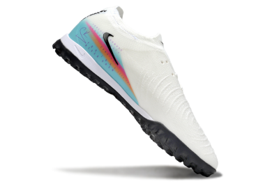 Men's Nike Phantom GX 2 Elite TF Artificial Turf Low-Tops Football Shoes - White/Red/Jade
