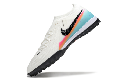 Men's Nike Phantom GX 2 Elite TF Artificial Turf Low-Tops Football Shoes - White/Red/Jade