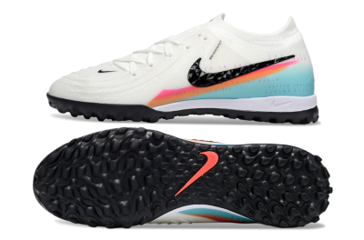Men's Nike Phantom GX 2 Elite TF Artificial Turf Low-Tops Football Shoes - White/Red/Jade
